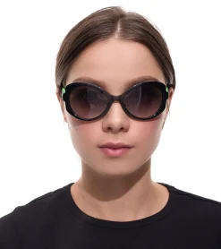 Sonnenbrillen*adidas Damen Sonnenbrille Gradient-Brille Schmetterlings-Brille 100% UVA & UVB Schutz Filterkategorie 2 Urlaubs-Brille EW3539 Schwarz