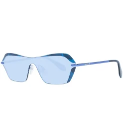 Sonnenbrillen*adidas Damen Sonnenbrille verspiegelte Strand-Brille mit rechteckigen Gläsern 100% UVA & UVB Schutz Filterkategorie 2 Urlaubs-Brille EW3508 Blau