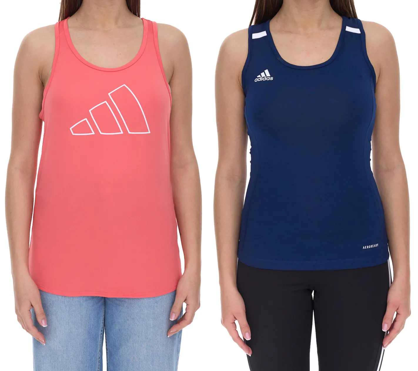Sportoberbekleidung|Tops & T-Shirts*adidas Damen Tank-Top Sport-Shirt Versatile Train Necessi HH8871 in Rosa oder T19 DY8869 in Blau HH8871 Rosa