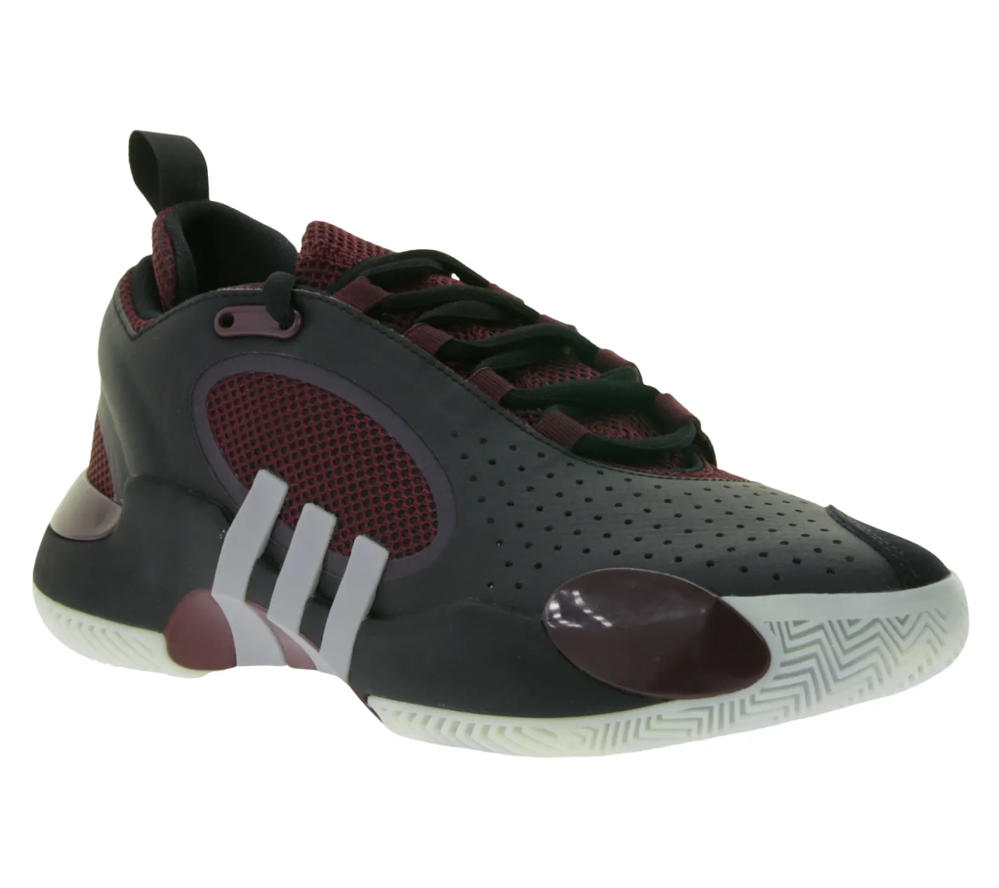 Hallenschuhe|Ballsport*adidas D.O.N. Issue 5 Basketball-Schuhe Donovan Mitchell Style mit rutschfester Außensohle Hallen-Schuhe IE7800 Schwarz/Weinrot
