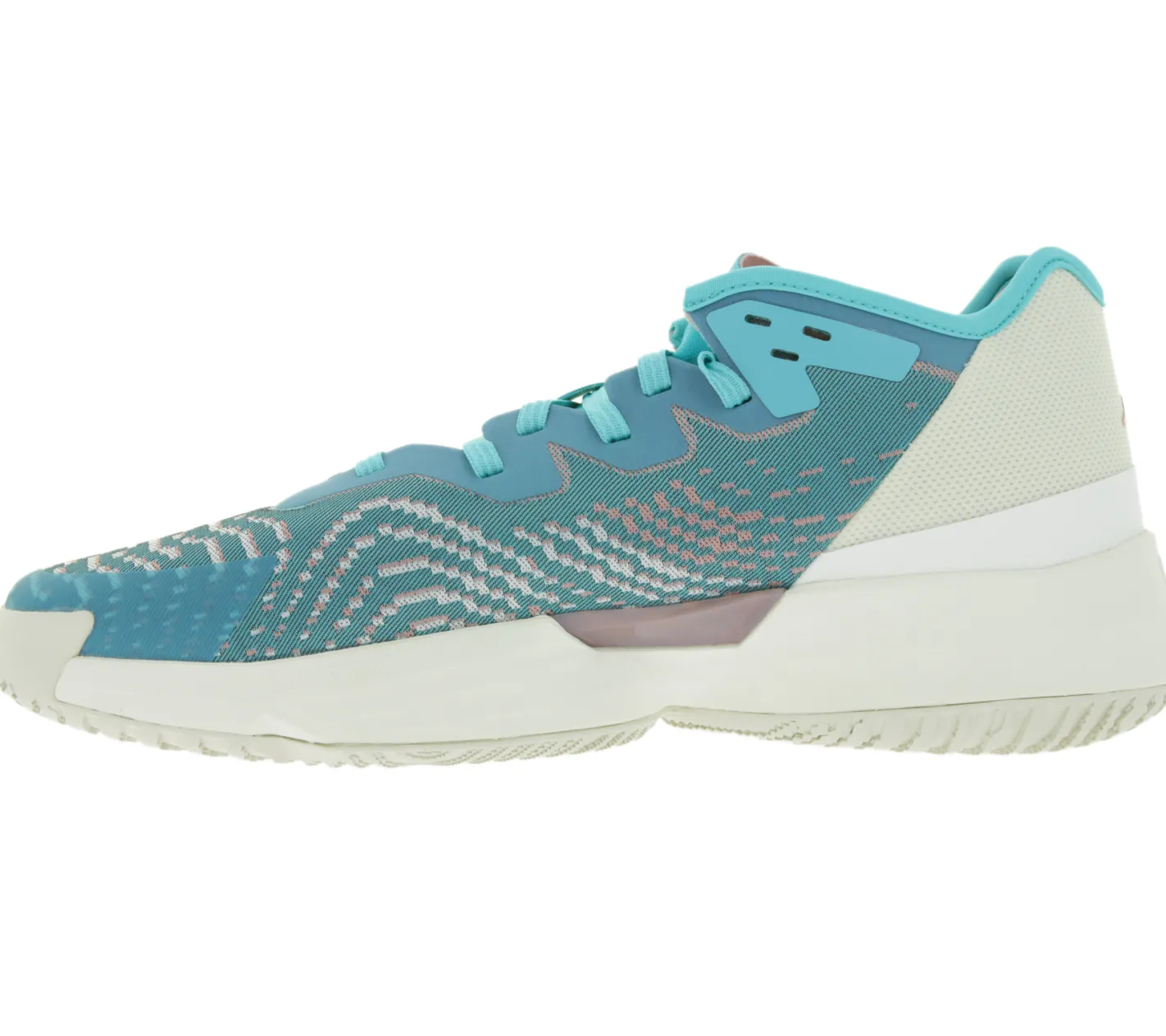 Hallenschuhe|Ballsport*adidas D.O.N. Issue 4 Basketball-Schuhe nachhaltige Donovan Mitchell Style Hallen-Schuhe mit Bounce Sohle HR0718 Türkis/Weiß/Blau