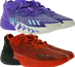 Hallenschuhe|Ballsport*adidas D.O.N. Issue 4 Basketball-Schuhe nachhaltige Donovan Mitchell Style Hallen-Schuhe mit Bounce Sohle HR0710 in Violett oder GX6886 in Rot HR0710 Violett