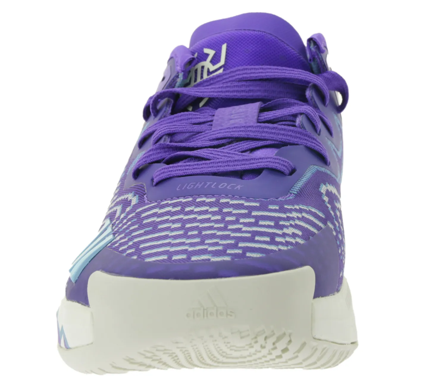 Hallenschuhe|Ballsport*adidas D.O.N. Issue 4 Basketball-Schuhe nachhaltige Donovan Mitchell Style Hallen-Schuhe mit Bounce Sohle HR0710 Lila, Blau, Beige