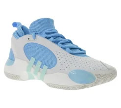 Hallenschuhe|Ballsport*adidas D.O.N. Issue 5 Basketball-Schuhe Donovan Mitchell Style mit rutschfester Außensohle Hallen-Schuhe IE7798 Weiß/Blau