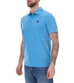 Jogginghosen & Fitnessmode|Hemden & Poloshirts*adidas Drive Polo Heather Herren Polo-Shirt mit AeroReady nachhaltiges Sport Golf-Hemd H56777 Blau