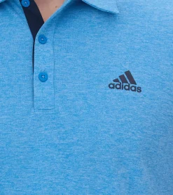 Jogginghosen & Fitnessmode|Hemden & Poloshirts*adidas Drive Polo Heather Herren Polo-Shirt mit AeroReady nachhaltiges Sport Golf-Hemd H56777 Blau