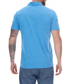 Jogginghosen & Fitnessmode|Hemden & Poloshirts*adidas Drive Polo Heather Herren Polo-Shirt mit AeroReady nachhaltiges Sport Golf-Hemd H56777 Blau