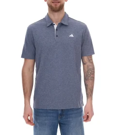 Jogginghosen & Fitnessmode|Hemden & Poloshirts*adidas Drive Polo Heather Herren Polo-Shirt mit AeroReady nachhaltiges Sport Golf-Hemd IA5451 Navy