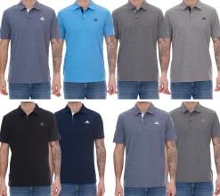 Jogginghosen & Fitnessmode|Hemden & Poloshirts*adidas Drive Polo oder Drive Polo Heather Herren Polo-Shirt mit AeroReady nachhaltiges Sport Golf-Hemd in Grau, Blau, Schwarz