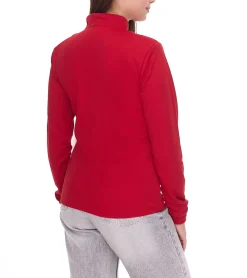 Sportoberbekleidung|Fitnessmode & Jogginghosen*adidas Entrada 22 Damen nachhaltiger Sport-Pullover Trainings-Shirt mit AEROREADY Technologie Troyer-Pullover Langarm-Shirt Rot, Schwarz oder Dunkelblau