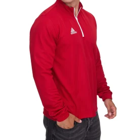 Sportoberbekleidung|Jogginghosen & Fitnessmode*adidas Entrada 22 Halfzip Herren Trainings-Pullover nachhaltiges Sport-Shirt mit AEROREADY Technologie Rot oder Dunkelblau