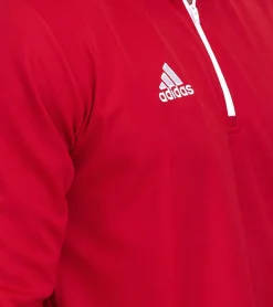 Sportoberbekleidung|Jogginghosen & Fitnessmode*adidas Entrada 22 Halfzip Herren Trainings-Pullover nachhaltiges Sport-Shirt mit AEROREADY Technologie Rot oder Dunkelblau