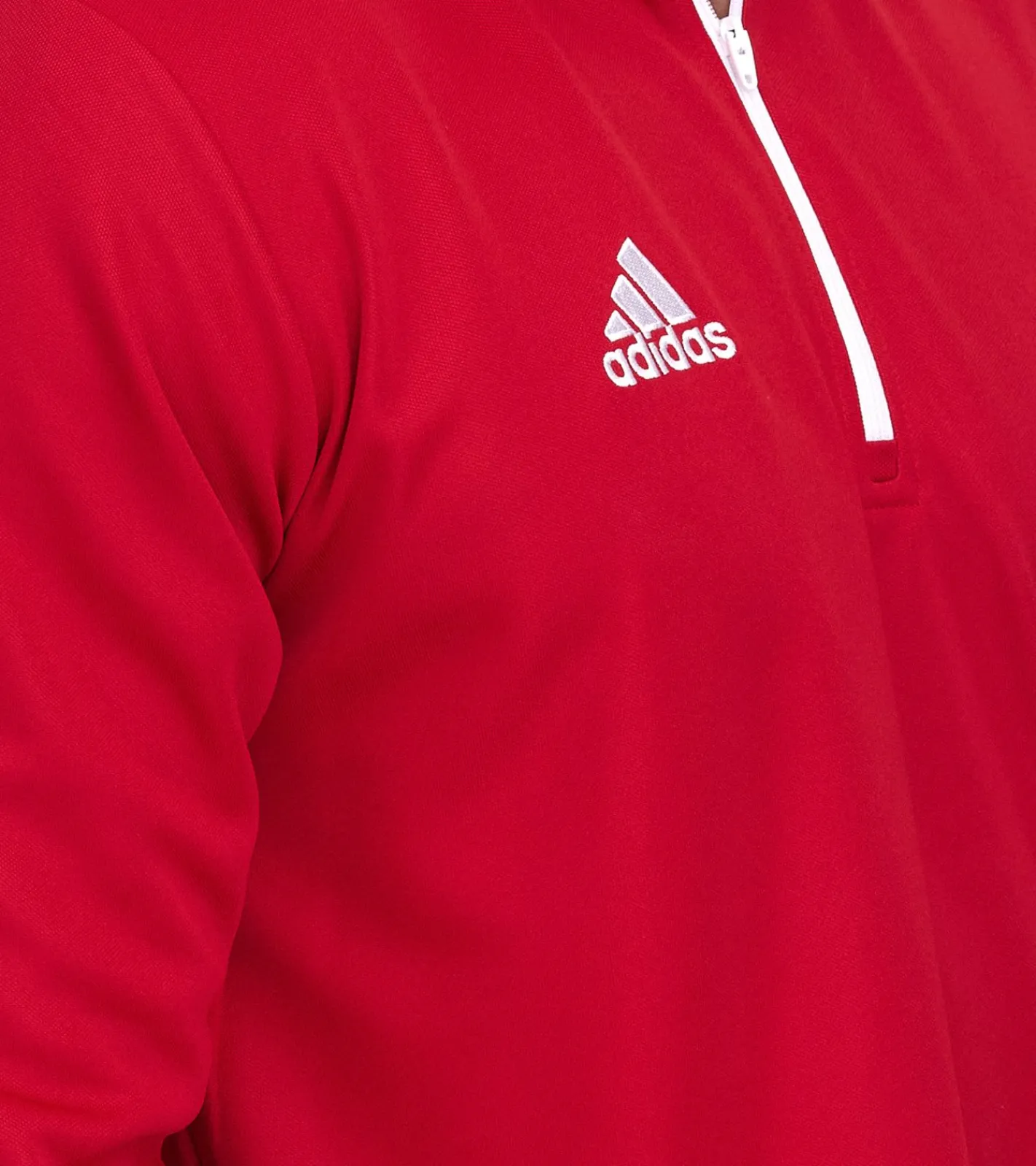 Sportoberbekleidung|Jogginghosen & Fitnessmode*adidas Entrada 22 Halfzip Herren Trainings-Pullover nachhaltiges Sport-Shirt mit AEROREADY Technologie Rot oder Dunkelblau