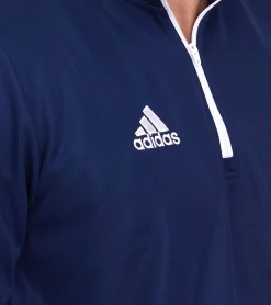 Sportoberbekleidung|Jogginghosen & Fitnessmode*adidas Entrada 22 Halfzip Herren Trainings-Pullover nachhaltiges Sport-Shirt mit AEROREADY Technologie Rot oder Dunkelblau