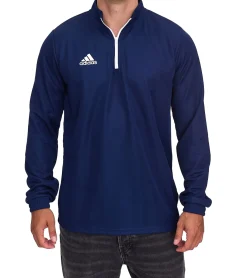 Sportoberbekleidung|Jogginghosen & Fitnessmode*adidas Entrada 22 Halfzip Herren Trainings-Pullover nachhaltiges Sport-Shirt mit AEROREADY Technologie HB5327 Dunkelblau