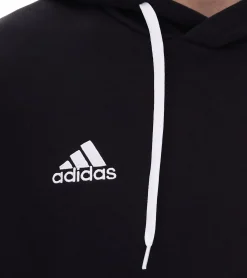 Pullover & Sweater|Sportoberbekleidung*adidas Entrada 22 Hoody Herren Kapuzen-Pullover nachhaltiger Herren Baumwoll-Sweater mit Kängurutasche Hoodie in Schwarz, Navy oder Grau