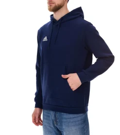 Pullover & Sweater|Sportoberbekleidung*adidas Entrada 22 Hoody Herren Kapuzen-Pullover nachhaltiger Herren Baumwoll-Sweater mit Kängurutasche Hoodie in Schwarz, Navy oder Grau