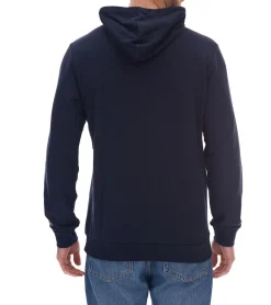 Pullover & Sweater|Sportoberbekleidung*adidas Essentials French Terry Linear Logo Hoodie nachhaltiger Herren Sweater mit Kängurutasche GK9066 oder Schwarz Blau