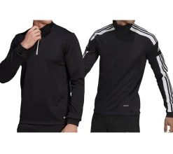 Sportoberbekleidung|Jogginghosen & Fitnessmode*adidas Herren Trainings-Shirt nachhaltiges Sport-Shirt mit AEROREADY Technologie Fußball-Pullover Squadra 21 GK9562 oder Entrada 22 H57544 in Schwarz