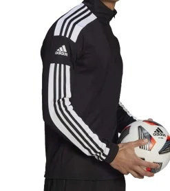 Sportoberbekleidung|Jogginghosen & Fitnessmode*adidas Herren Trainings-Shirt nachhaltiges Sport-Shirt mit AEROREADY Technologie Fußball-Pullover Squadra 21 GK9562 oder Entrada 22 H57544 in Schwarz