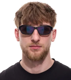 Sonnenbrillen*adidas Sonnenbrille für Damen und Herren Rechteckige-Brille verspiegelte Brille UVA & UVB Schutz Filterkategorie 2 Urlaubs-Brille EW3550 Schwarz/Violett