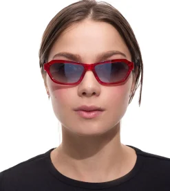 Sonnenbrillen*adidas Sonnenbrille für Damen und Herren Rechteckige-Brille Gradient-Brille mit Verspiegelung UVA&UVB Schutz Rot, Schwarz oder Türkis