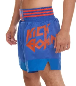 Sportunterbekleidung|Fitnessmode & Jogginghosen*adidas Thaibox-Shorts Kickbox-Shorts für Damen und Herren Sport-Shorts ADISKB02_A Blau/Orange