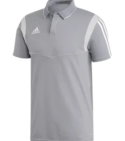 T-Shirts & Tank Tops|Jogginghosen & Fitnessmode*adidas Tiro 19 nachhaltiges Polo-Shirt für Herren mit Baumwollanteil Alltags-Shirt Kurzarm-Oberteil DW4736 Grau