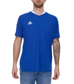 T-Shirts & Tank Tops|Sportoberbekleidung*adidas Tiro 21 nachhaltiges Fußball-Shirt mit AEROREADY-Technologie Herren Fitness-Shirt Trainings-Oberteil Primegreen GM7589 Blau