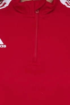 Sportoberbekleidung|Fitnessmode & Jogginghosen*adidas Tiro21 Damen nachhaltiger Troyer-Pullover mit Logo Alltags-Pullover mit AEROREADY-Technologie GM7317 Rot