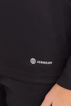 Sportoberbekleidung|Fitnessmode & Jogginghosen*adidas Tiro LS Damen Trainings-Sweatshirt mit AEROREADY Technologie Half-Zip Sweatshirt HU0319 Schwarz