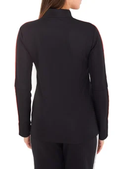 Sportoberbekleidung|Fitnessmode & Jogginghosen*adidas Tiro LS Damen Trainings-Sweatshirt mit AEROREADY Technologie Half-Zip Sweatshirt HU0319 Schwarz