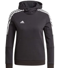 Sportoberbekleidung|Pullover & Sweater*adidas Tiro21 Sweatshirt nachhaltiger Baumwoll-Hoodie für Mädchen und Jungen oder Rot Schwarz