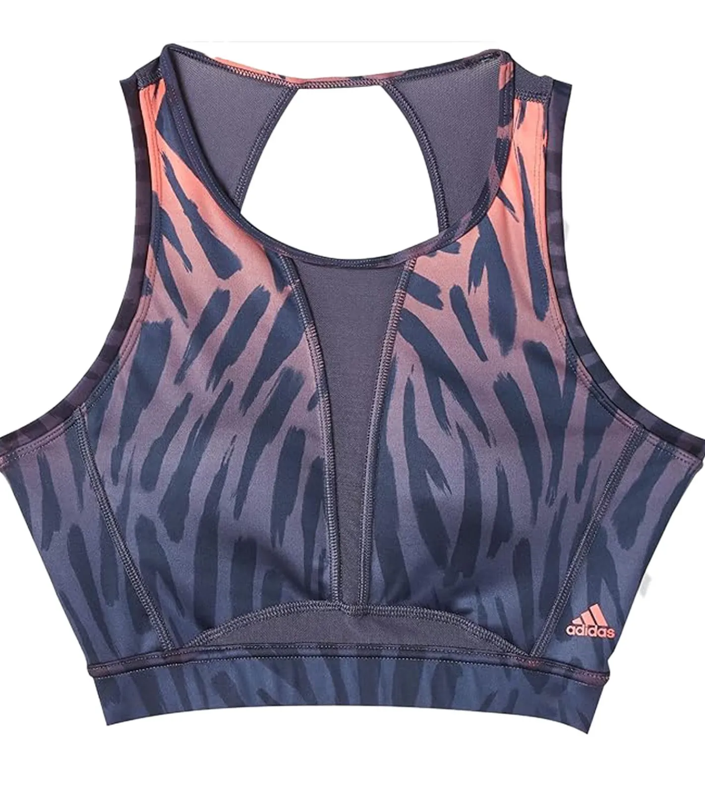 Unterwäsche|Sportoberbekleidung*adidas TRN TIGR AOP Damen Sport-BH mit AEROREADY-Technologie Trainings-BH HA4324 Dunkelblau