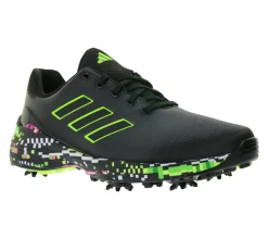 Golfschuhe*adidas ZG23 nachhaltige Golf-Schuhe mit Lightstrike-Dämpfung Sport-Schuhe mit austauschbaren Cleats IE2140 Schwarz/Grün