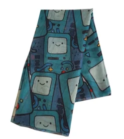 Handschuhe & Schals*BioworldMerch ADVENTURE TIME Halstuch mit Beemo Print 180cm langer Sommer-Schal Cartoon SF260201ADV Grün/Bunt