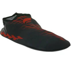 Zehentrenner & Sandalen|Sandalen & Zehentrenner*airjoy Neopren-Bade-Schuhe mit herausnehmbarer Innensohle Wasser-Schuhe mit farblichen Highlights 7654618 Schwarz/Rot