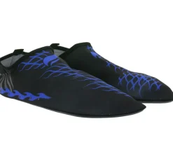 Zehentrenner & Sandalen|Sandalen & Zehentrenner*airjoy Neopren-Bade-Schuhe mit herausnehmbarer Innensohle Wasser-Schuhe mit farblichen Highlights 7654618 Schwarz/Blau oder Schwarz/Rot