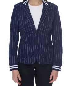 Blazer & Sakko*AjC Blazer Damen Business-Jacke mit Ein-Knopf-Verschluss Blazer Anzug-Jacke 90509505 Navy