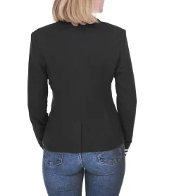 Blazer & Sakko*AjC Blazer Damen Business-Jacke mit Ein-Knopf-Verschluss Blazer Anzug-Jacke 71618907 Schwarz