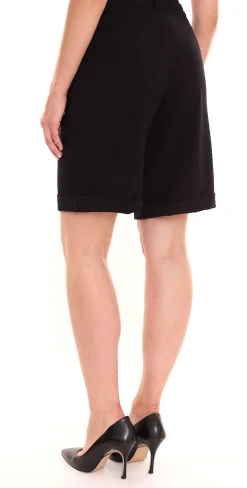 Shorts & Bermudas*AjC Damen Anzug-Shorts elegante kurze Hose Mode-Bermuda 73405624 Schwarz