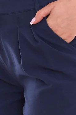 Shorts & Bermudas*AjC Damen Anzug-Shorts kurze Hose Mode-Bermuda 58806465 Dunkelblau