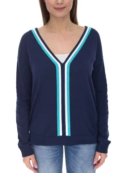 Kleider*AjC Damen 2er-Set Pullover und Kleid aus Feinstrick Business-Set 86667603 Dunkelblau