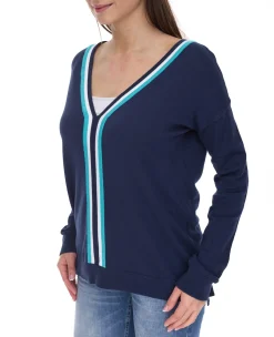 Kleider*AjC Damen 2er-Set Pullover und Kleid aus Feinstrick Business-Set 86667603 Dunkelblau