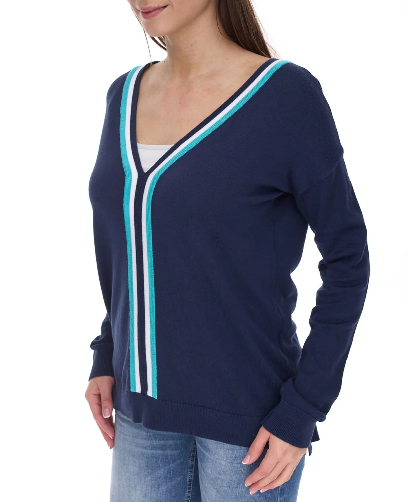 Kleider*AjC Damen 2er-Set Pullover und Kleid aus Feinstrick Business-Set 86667603 Dunkelblau