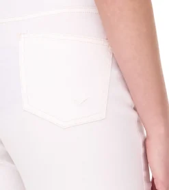 Hosen & Jeans*AjC Damen High Waist Jeans Baumwoll-Hose Bootcut Hose mit Knopfdetails 5-Pocket 54416149 Wollweiß