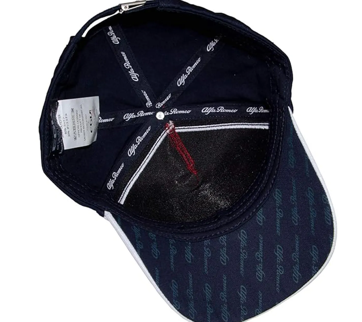 Caps & Mützen*ALFA ROMEO Base-Cap für Damen oder Herren mit Logo-auf der Front Baumwoll-Cap in Dunkelblau/Rot/Weiß oder Grau/Rot/Weiß