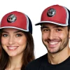 Caps & Mützen*ALFA ROMEO Base-Cap für Damen oder Herren mit Logo-auf der Front Baumwoll-Cap AFRCPF52 Dunkelblau/Rot/Weiß