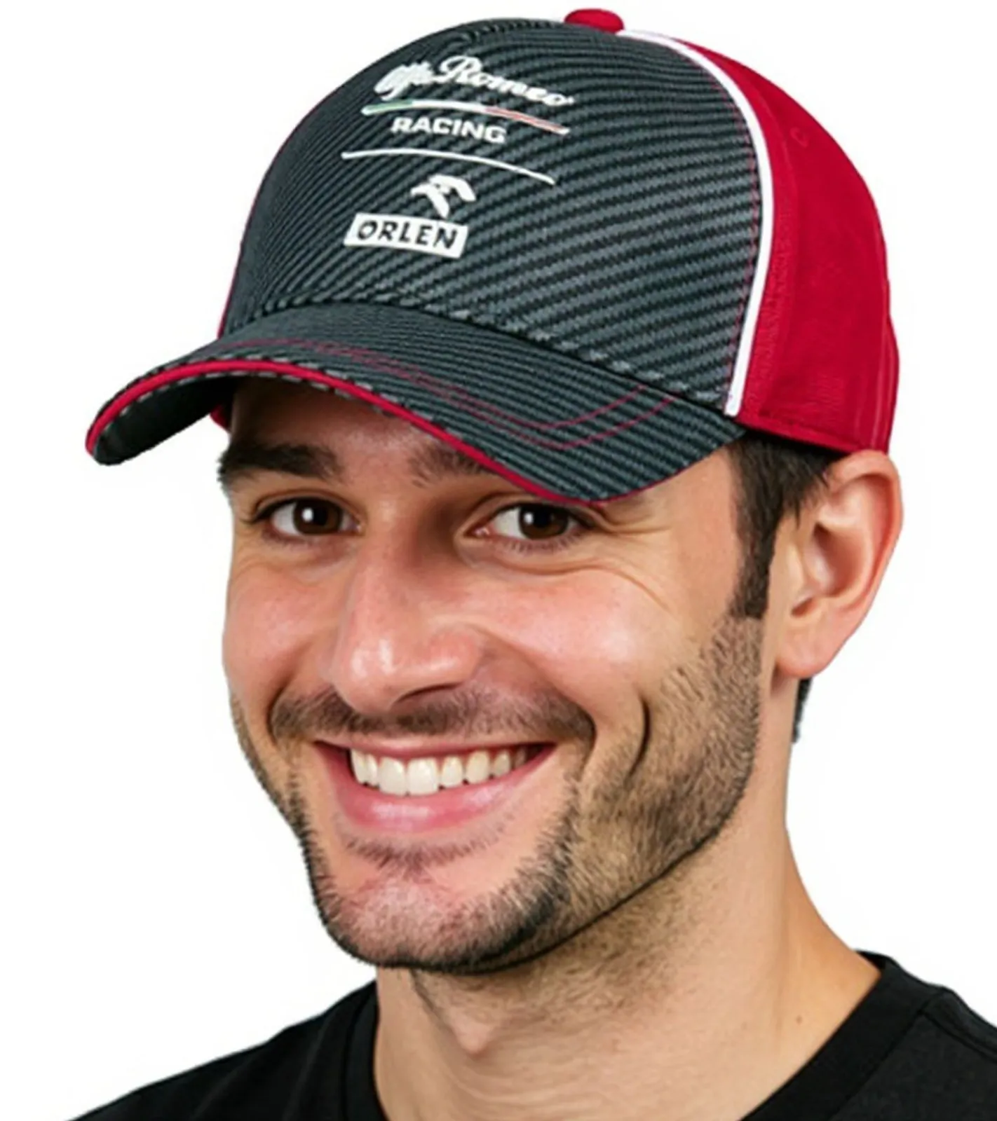 Caps & Mützen*ALFA ROMEO Racing Orlen F1 Saison 2020 Base-Cap Formel 1 Damen und Herren Baumwoll-Cap Roberta Kubicy ARRRTCCPC14 Grau/Rot/Weiß