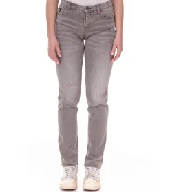Hosen & Jeans*ALIFE AND KICKIN AileenAK Damen Low Waist-Jeans Straight-Fit Denim-Hose 82277465 Grau
